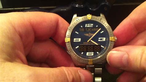 breitling chronospace battery change|breitling chronograph aerospace.